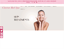 Tablet Screenshot of claytonmedspa.com